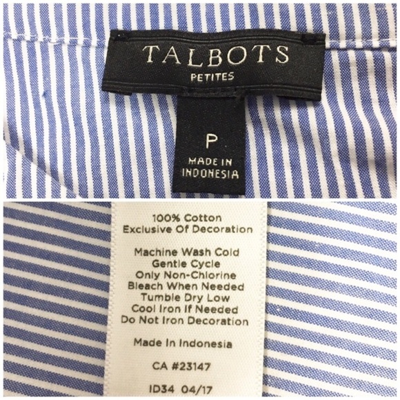 Talbots Ruffle Sleeves Floral Embroidered Blouse - Picture 5 of 8